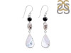 Dendritic Agate/Black Spinel/Herkimer Diamond Earring-2E DDA-3-44