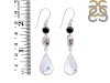 Dendritic Agate/Black Spinel/Herkimer Diamond Earring-2E DDA-3-44