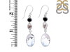 Dendritic Agate/Black Spinel/Herkimer Diamond Earring-2E DDA-3-46