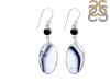 Dendritic Agate/Black Spinel Earring-2E DDA-3-55