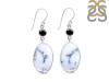 Dendritic Agate/Black Spinel Earring-2E DDA-3-56