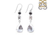 Dendritic Agate/Black Spinel/Herkimer Diamond Earring-2E DDA-3-64