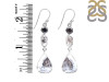 Dendritic Agate/Black Spinel/Herkimer Diamond Earring-2E DDA-3-64