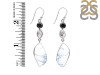 Dendritic Agate/Black Spinel/Herkimer Diamond Earring-2E DDA-3-68