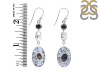 Dendritic Agate/Black Spinel/Herkimer Diamond Earring-2E DDA-3-73