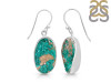 Dioptase Druzy Earring-E DPT-3-29