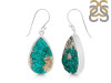 Dioptase Druzy Earring-E DPT-3-46