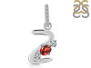 Garnet & White Topaz Alphabet Z Pendant GAR-RDA-104.