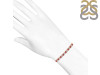 Garnet & White Topaz Bracelet With Adjustable Camera Lock GAR-RDB-128.