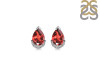 Garnet & White Topaz Stud Earring GAR-RDE-1262.