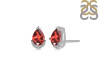 Garnet & White Topaz Stud Earring GAR-RDE-1262.