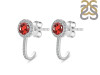 Garnet & White Topaz Stud Earring GAR-RDE-1264.