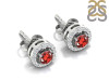 Garnet & White Topaz Stud Earring GAR-RDE-984.