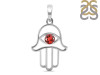 Garnet Hamsa Hand Pendant GAR-RDN-172.
