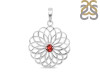 Garnet Flower Of Life Pendant GAR-RDN-177-A.