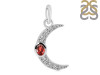 Garnet & White Topaz Pendant GAR-RDP-691.