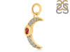 Garnet & White Topaz Pendant GAR-RDP-691.