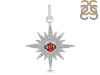 Garnet & White Topaz Pendant GAR-RDP-693.