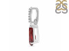 Garnet & White Topaz Pendant GAR-RDP-757-CZ.