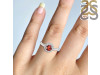Garnet & White Topaz Ring GAR-RDR-1768.
