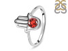 Garnet Hamsa Hand Ring GAR-RDR-2163.