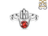 Garnet Hamsa Hand Ring GAR-RDR-2163.