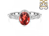 Garnet & White Topaz Ring GAR-RDR-2182.