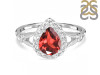 Garnet & White Topaz Ring GAR-RDR-2243.