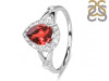 Garnet & White Topaz Ring GAR-RDR-2243.