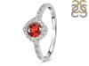 Garnet & White Topaz Ring GAR-RDR-2260.