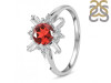 Garnet & White Topaz Ring GAR-RDR-2264.