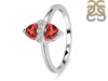 Garnet & White Topaz Ring GAR-RDR-2266.