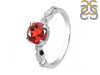 Garnet & White Topaz Ring GAR-RDR-2269.