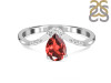 Garnet & White Topaz Ring GAR-RDR-2283.