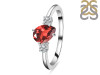 Garnet & White Topaz Ring GAR-RDR-2285.