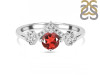 Garnet & White Topaz Ring GAR-RDR-2296.