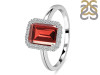 Garnet & White Topaz Ring GAR-RDR-2302.