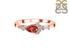 Garnet & White Topaz Ring GAR-RDR-2389.