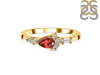 Garnet & White Topaz Ring GAR-RDR-2389.
