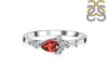 Garnet & White Topaz Ring GAR-RDR-2389.