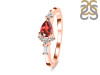 Garnet & White Topaz Ring GAR-RDR-2389.