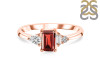 Garnet & White Topaz Ring GAR-RDR-2397.