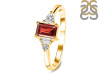 Garnet & White Topaz Ring GAR-RDR-2397.