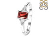 Garnet & White Topaz Ring GAR-RDR-2397.