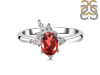 Garnet & White Topaz Ring GAR-RDR-2398.
