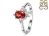 Garnet & White Topaz Ring GAR-RDR-2398.