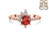 Garnet & White Topaz Ring GAR-RDR-2404.