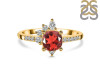 Garnet & White Topaz Ring GAR-RDR-2404.