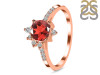 Garnet & White Topaz Ring GAR-RDR-2404.