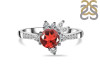Garnet & White Topaz Ring GAR-RDR-2406.